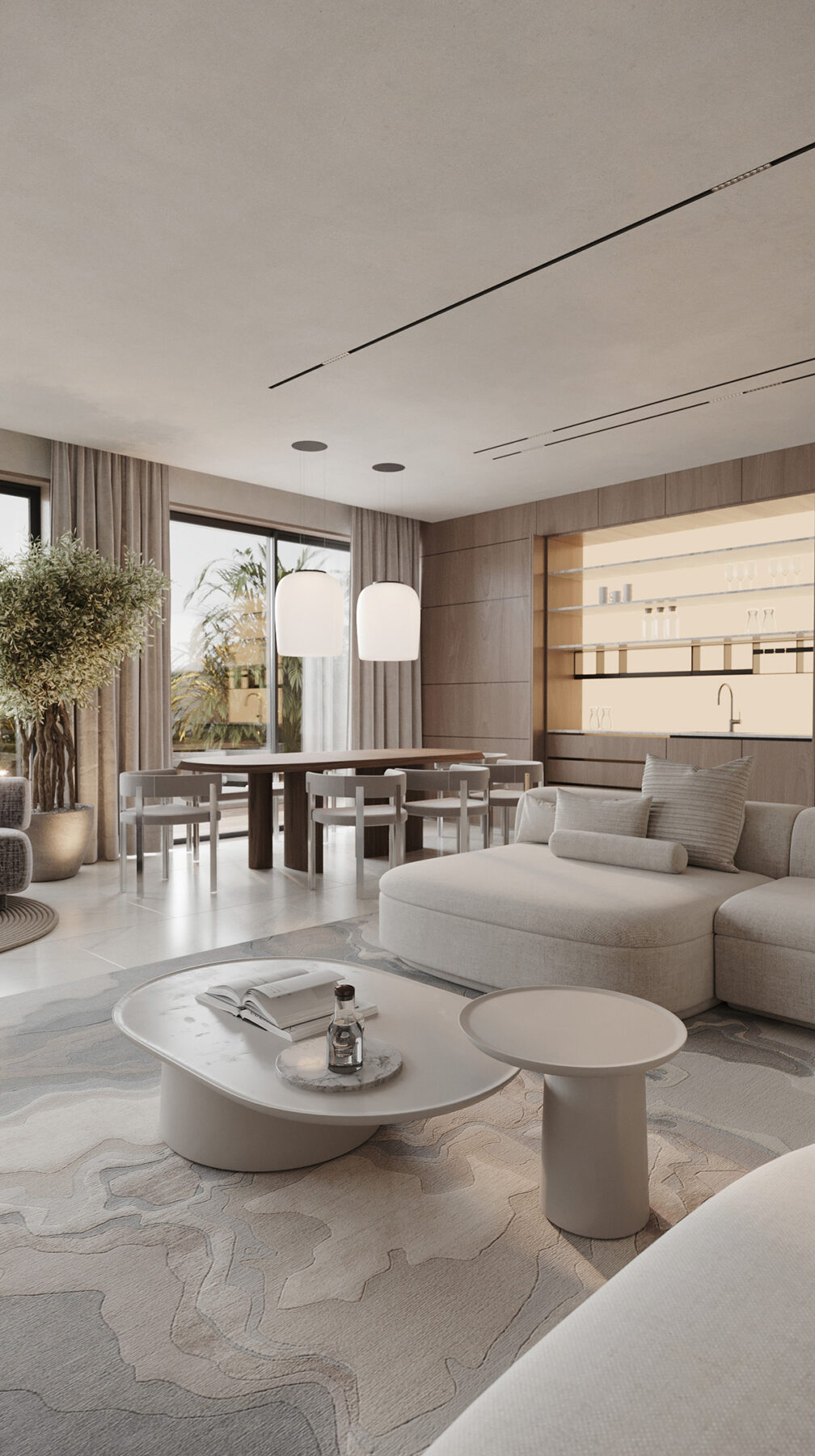 Nesting coffee tables