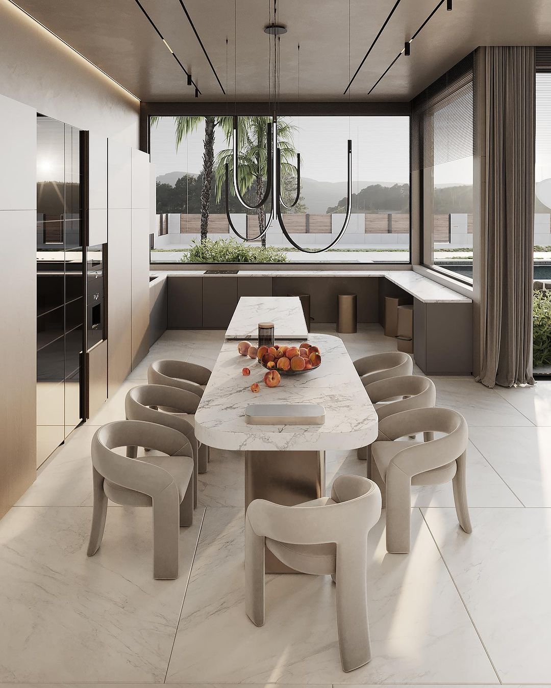 Upholstered dining chairs 1