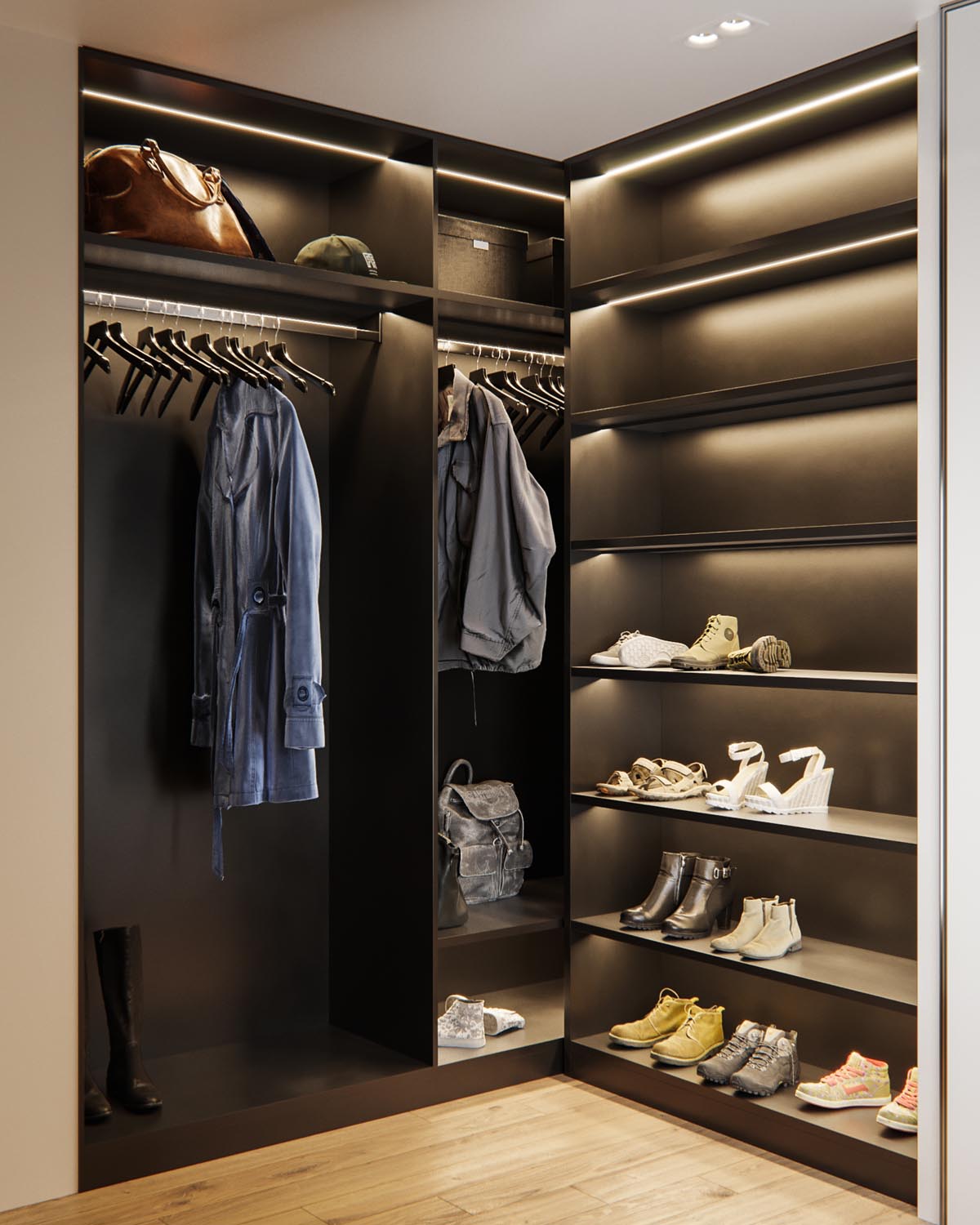 Walk in closet 1